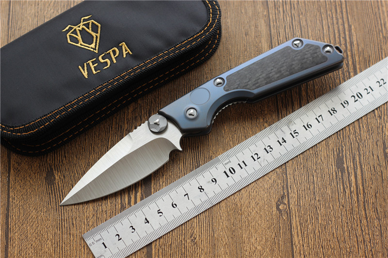 High quality VESPA MSG-2 Dual-Action pocket knife M390 folding blade knife Titanium handle outdoor camping hunting knives Survival knife
High quality VESPA MSG-2 Dual-Action pocket knife M390 folding blade knife Titanium handle outdoor camping hunting knives Survival knife