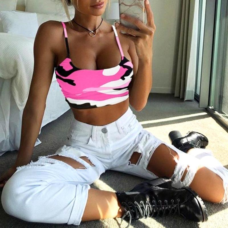 Camo Women Breathable U Neck Sleeveless Crop Top Sports Fitness Strappy Vest Sexy Summer Beach Party Yoga Running Clothing, Blue
Camo Women Breathable U Neck Sleeveless Crop Top Sports Fitness Strappy Vest Sexy Summer Beach Party Yoga Running Clothing, Blue