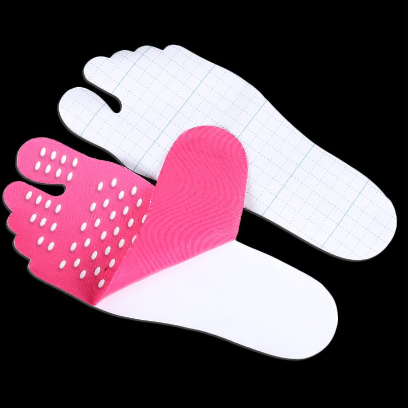 Feet Sticker Foot Stick on Soled Sticky Pads For Feet Anti-slip Beach Sock Waterproof Insole Feet Protection 4 Size High Quality