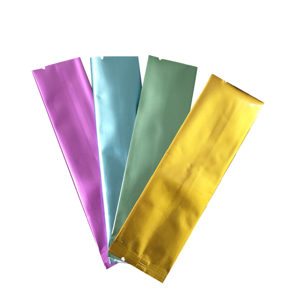 3*12cm Long Style Colorful Flat Aluminum Foil Coffee Powder Packaging Bag Heat Seal Mylar Foil Snack Tea Packing Bags Open Top Package Pouch
3*12cm Long Style Colorful Flat Aluminum Foil Coffee Powder Packaging Bag Heat Seal Mylar Foil Snack Tea Packing Bags Open Top Package Pouch