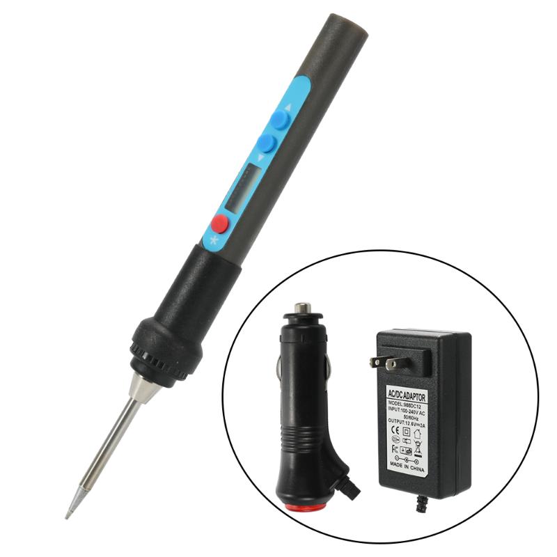 New 40W Adjustable Temperature Electric Soldering Iron Set with Adaptor and Car-specific Plug Welding Repair Tool Kit 
New 40W Adjustable Temperature Electric Soldering Iron Set with Adaptor and Car-specific Plug Welding Repair Tool Kit