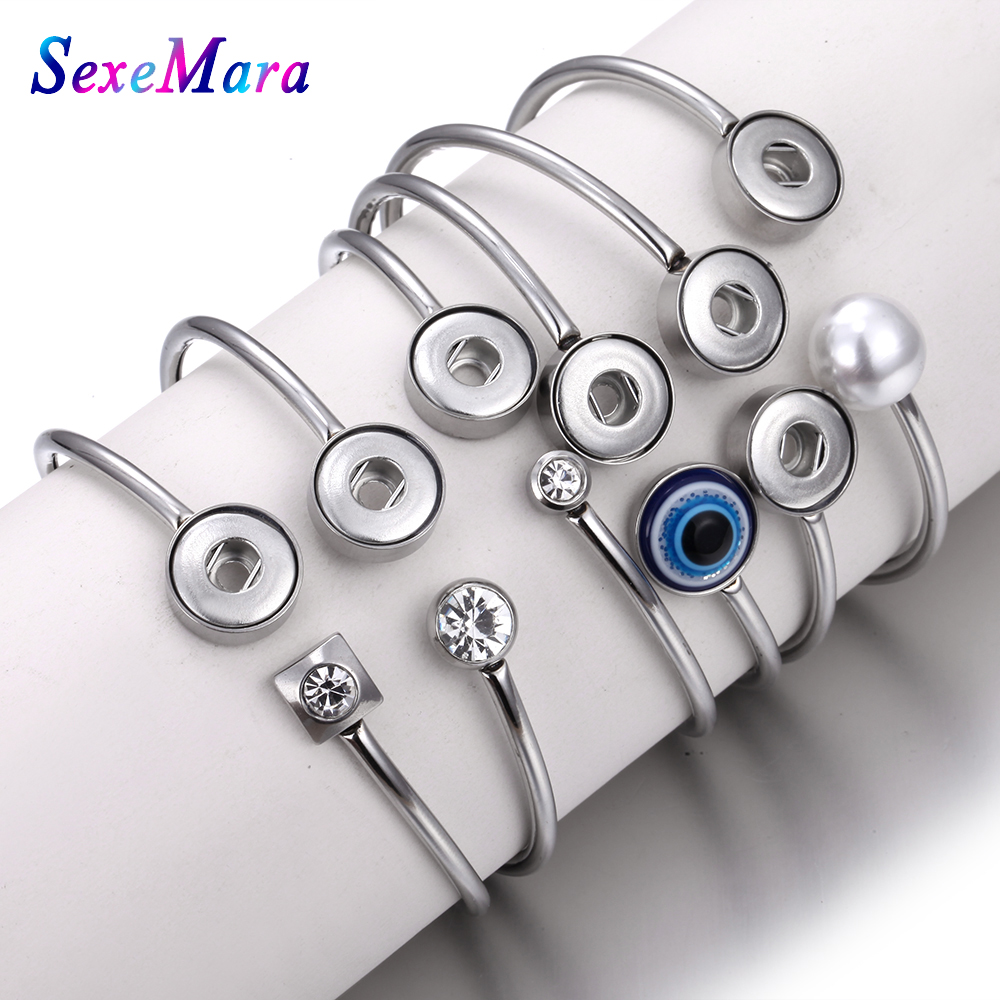 Real Stainless Steel fit for 12mm metal snap button bangle&bracelet bracelets 6 styles for women
Real Stainless Steel fit for 12mm metal snap button bangle&bracelet bracelets 6 styles for women