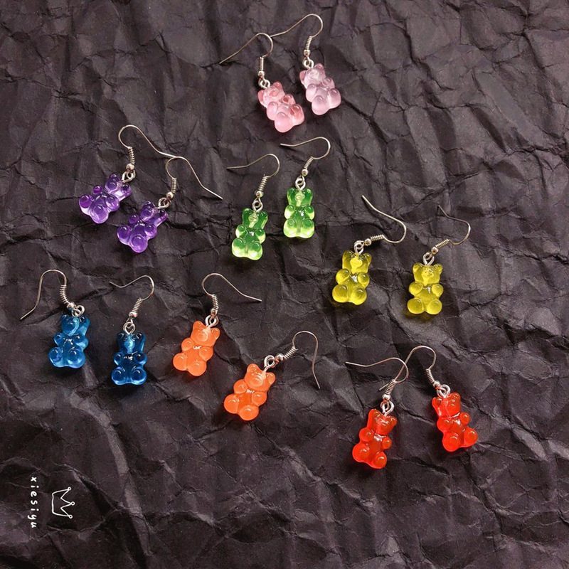 Stud Fehame Bear Earring Resin Cartoon Sweet Candy Colorful Animal For Women Funny Party Jewelry Christmas Claus
Stud Fehame Bear Earring Resin Cartoon Sweet Candy Colorful Animal For Women Funny Party Jewelry Christmas Claus