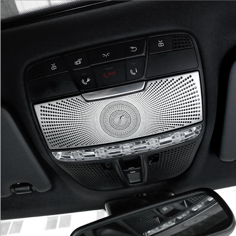 Stainless steel Car Sticker Roof Reading Light panel decoration Dome Lamp Cover trim for Mercedes Benz 2015-2018 C Class W205 GLC X253 5.0
Stainless steel Car Sticker Roof Reading Light panel decoration Dome Lamp Cover trim for Mercedes Benz 2015-2018 C Class W205 GLC X253 5.0