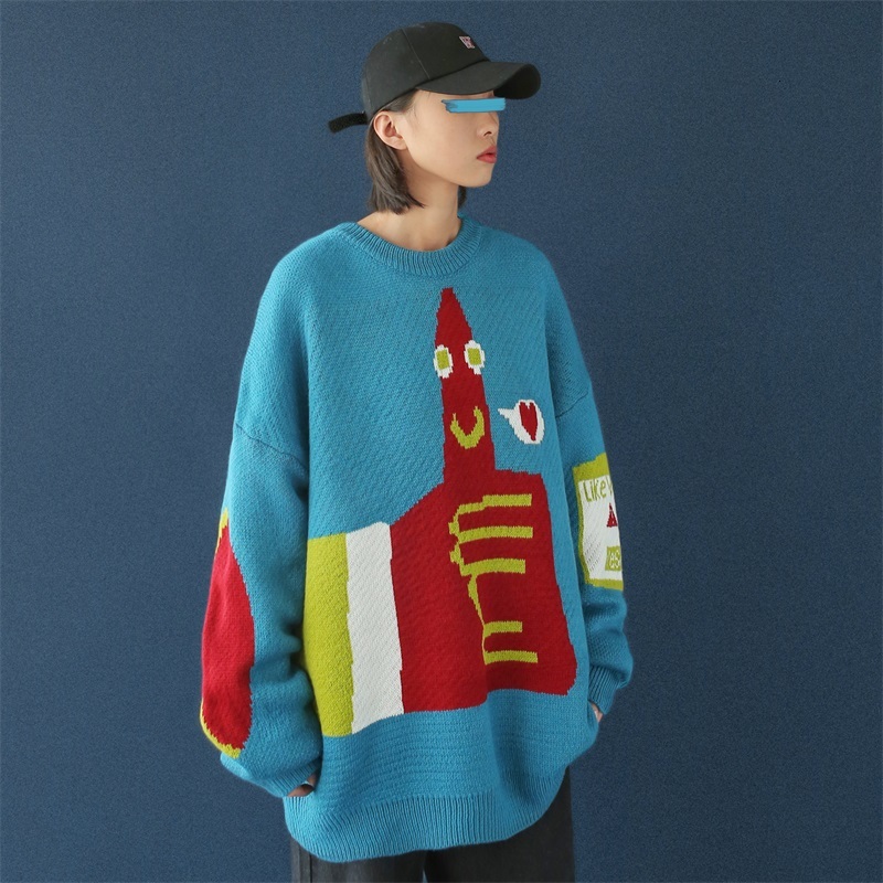 2019 Autumn And Winter New Couple Korean Version Of The Trend Printing Sweater Fashion Casual Pullover Black / Blue -2XL
2019 Autumn And Winter New Couple Korean Version Of The Trend Printing Sweater Fashion Casual Pullover Black / Blue -2XL