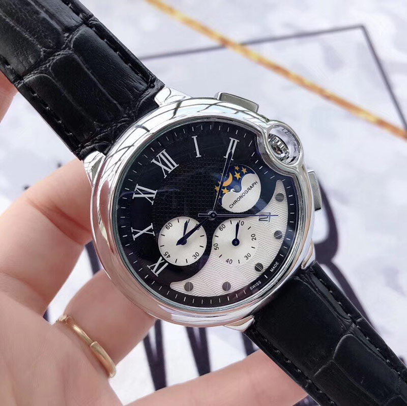 Hight quality All Sub-dials Work Mens Watches Sports Chronograph Stopwatch Quartz Wristwatch Watch Top Leather Strap relogies for men's gift
Hight quality All Sub-dials Work Mens Watches Sports Chronograph Stopwatch Quartz Wristwatch Watch Top Leather Strap relogies for men's gift