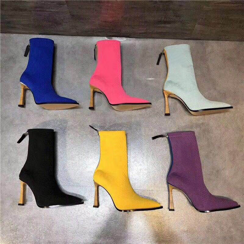 High Heel Women Boots Fashion Luxury Women Sock Boots Designer Knit Zip Ladies Zapatos Sock Shoes Pointed Toe In 8.5cm Heels, Style 1
High Heel Women Boots Fashion Luxury Women Sock Boots Designer Knit Zip Ladies Zapatos Sock Shoes Pointed Toe In 8.5cm Heels, Style 1
