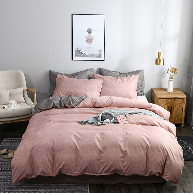Brief Solid color Quilt Cover And Pillowcase No Bed Sheets 2/3pcs Comfortable Bedding Set Polyester Bedding Linens For Home, Light gray
Brief Solid color Quilt Cover And Pillowcase No Bed Sheets 2/3pcs Comfortable Bedding Set Polyester Bedding Linens For Home, Light gray
