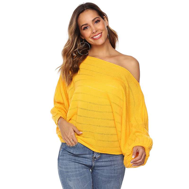 Casual Off One Shoulder Tops Long Sleeves Hollow Batwing Lantern Puff Sleeve Loose Knit Pullover Light Weight Sweatershirt Sweater Jumper, White
Casual Off One Shoulder Tops Long Sleeves Hollow Batwing Lantern Puff Sleeve Loose Knit Pullover Light Weight Sweatershirt Sweater Jumper, White