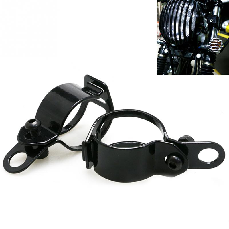 Universal Metal Motorcycle Modified Turn Signal Light Indicator Mount Bracket Clamp For 28-36mm Front Fork Diameter