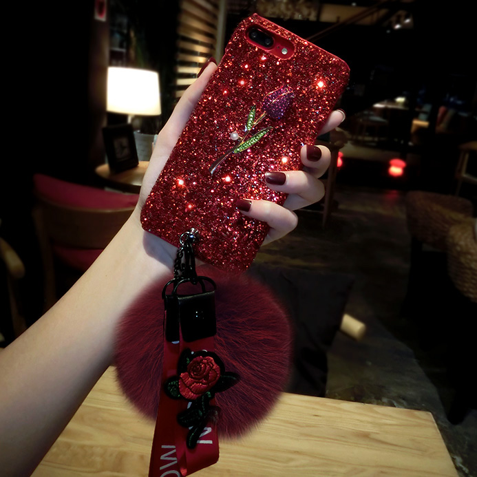 Fashion Diamond Rose Real Fox Fur Ball Pendant Bling Glitter Case Cover With Two Flower Straps For Iphone 12 Mini 11 Pro XS Max XR X 8 7 6 6S Plus
Fashion Diamond Rose Real Fox Fur Ball Pendant Bling Glitter Case Cover With Two Flower Straps For Iphone 12 Mini 11 Pro XS Max XR X 8 7 6 6S Plus