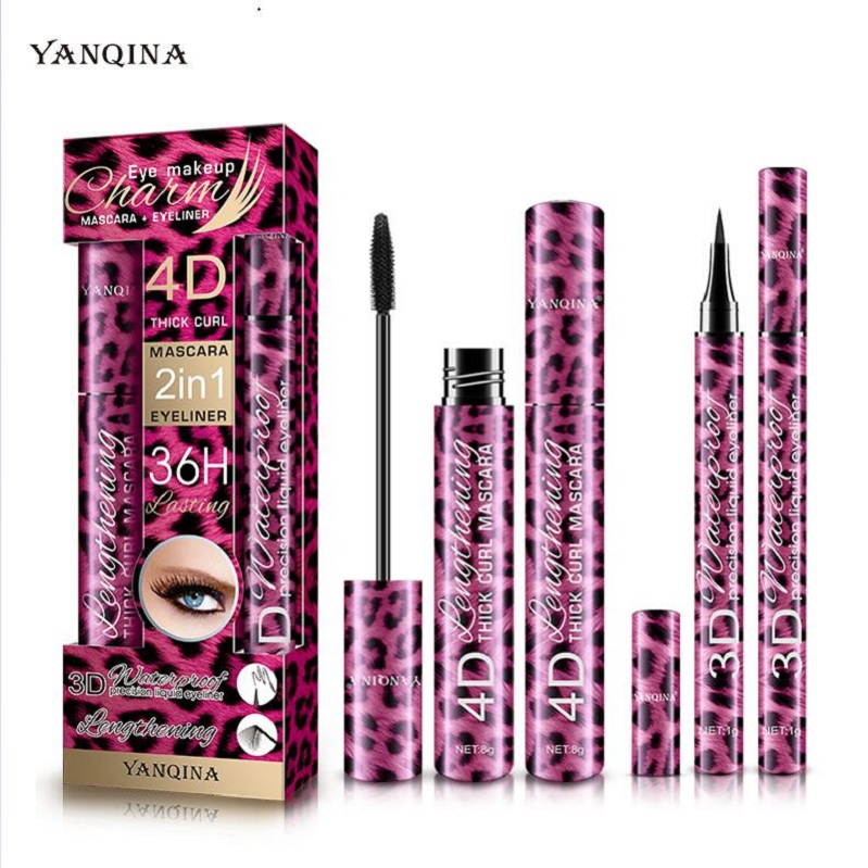 36H Mascara Eyeliner Pencil Kit YANQINA 2 in 1 Precision Liquid Eyeliner 4D Thick Curl Mascara Waterproof Long lasting Eye liner, Black
36H Mascara Eyeliner Pencil Kit YANQINA 2 in 1 Precision Liquid Eyeliner 4D Thick Curl Mascara Waterproof Long lasting Eye liner, Black