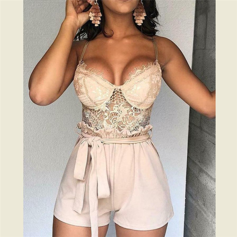 Sexy Bodysuit Women 2019 Bow Tie Floral Embroidery Hollow Out Lace Bodysuit Black White Jumpsuit Summer Overalls Sunsuits Outfit, As the picture
Sexy Bodysuit Women 2019 Bow Tie Floral Embroidery Hollow Out Lace Bodysuit Black White Jumpsuit Summer Overalls Sunsuits Outfit, As the picture