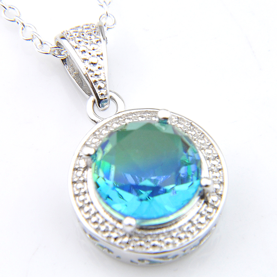 Wholesale 12 Pcs/Lot 4 Color Round Bi colored Tourmaline Water Drop Vintage Silver Gems Pendants 925 sterling silver Necklace For Women
Wholesale 12 Pcs/Lot 4 Color Round Bi colored Tourmaline Water Drop Vintage Silver Gems Pendants 925 sterling silver Necklace For Women