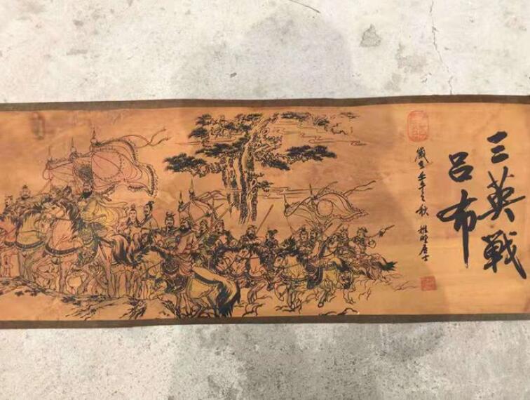 Wholesale Antique Three British War Lu Bu Famous Painting Full Picture Landscape Painting Long scroll Zhongtang Painting Decoration Framed, Black
Wholesale Antique Three British War Lu Bu Famous Painting Full Picture Landscape Painting Long scroll Zhongtang Painting Decoration Framed, Black