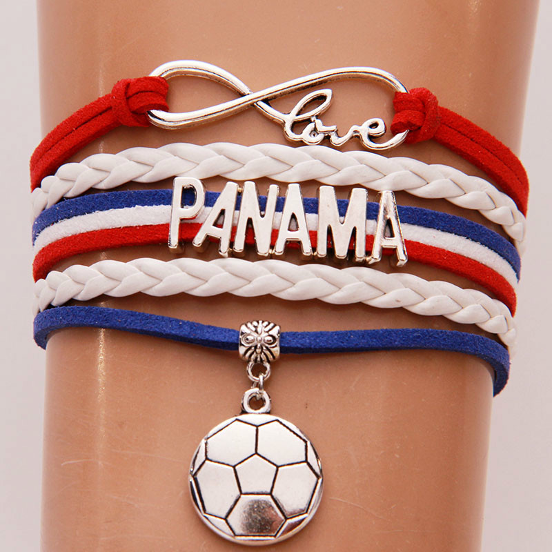 Infinity Love Panama Bracelets Bangles Soccer Charm Braided Pu Leather Bracelet Jewelry For Women Men Fans Drop Shipping
Infinity Love Panama Bracelets Bangles Soccer Charm Braided Pu Leather Bracelet Jewelry For Women Men Fans Drop Shipping