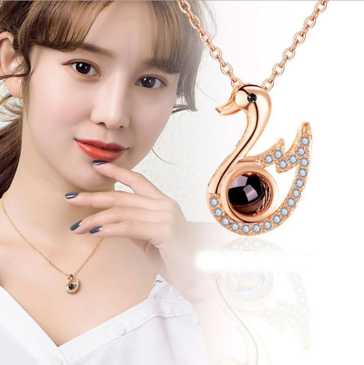 100 Languages I Love You Projection Charm Necklaces Crystal Pendant Necklace for Women Memory Jewelry
100 Languages I Love You Projection Charm Necklaces Crystal Pendant Necklace for Women Memory Jewelry