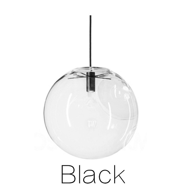 Rope Pendant Lights Globe Chrome Glass Ball Hanglamp Lustre Suspension Kitchen Lights Fixture Home Hanging Lights E27