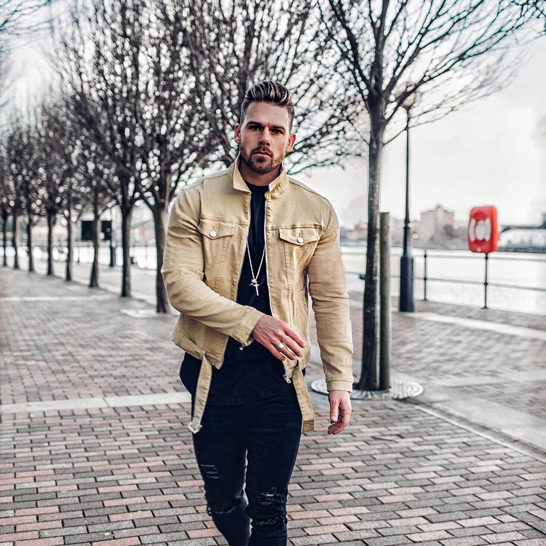 Men's Fashion, European And American Long Sleeve Jeans Jackets Men Coat Cardigan Ripped Denim Jacket, Black
Men's Fashion, European And American Long Sleeve Jeans Jackets Men Coat Cardigan Ripped Denim Jacket, Black
