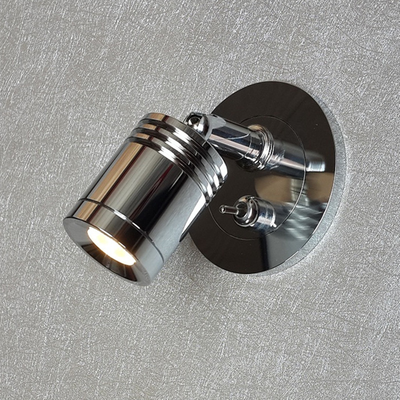 Topoch Recessed Wall Spotlights LED with on-off Switch 3Watts Pan and Tilt Focused Lens Chrome Finish for Hotel Residential Motorhome Marine
Topoch Recessed Wall Spotlights LED with on-off Switch 3Watts Pan and Tilt Focused Lens Chrome Finish for Hotel Residential Motorhome Marine