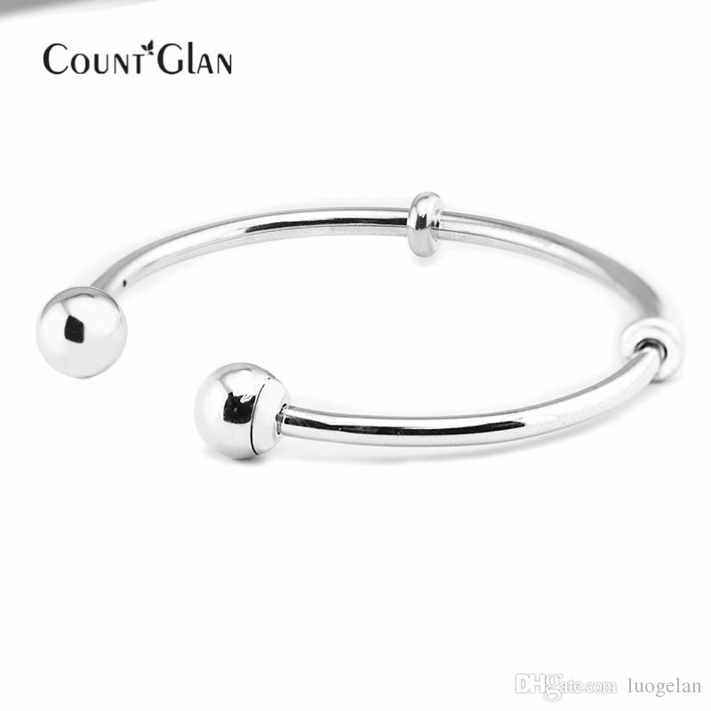 925 Sterling Silver Jewelry Open Bangle Classic For Women Original Fashion Charms European Pandora Style Bangles
925 Sterling Silver Jewelry Open Bangle Classic For Women Original Fashion Charms European Pandora Style Bangles