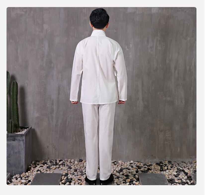 Jacket + Pants original cotton Blends Linen Unisex hanfu Pajamas suits Tang Ming dynasties chinese Ancient daily pajamas Comfortable clothes