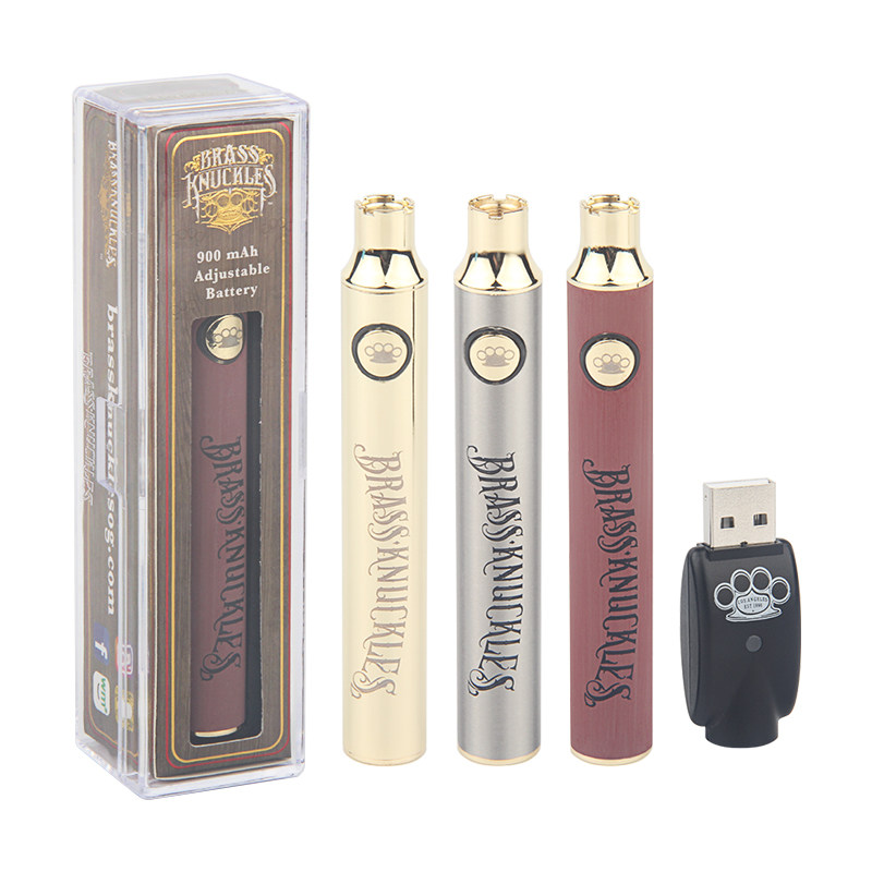 MOQ 1Pcs Brass Knuckles Batteries 650mAh Good 900mAh Wood SS Vape Pen Preheat VV Variable Voltage Battery For 510 KP BK Thick Oil Cartridge Tank
MOQ 1Pcs Brass Knuckles Batteries 650mAh Good 900mAh Wood SS Vape Pen Preheat VV Variable Voltage Battery For 510 KP BK Thick Oil Cartridge Tank