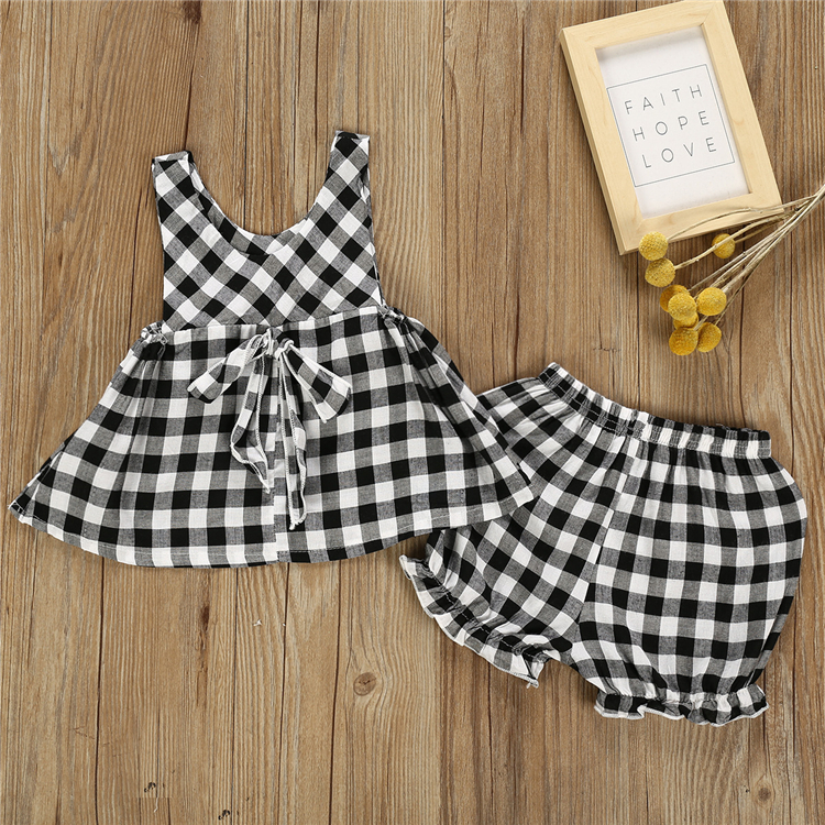 2 colors Summer girls kids clothes sets Girl Plaid sleeveless sling Tops + Shorts 2 pieces set kids designer clothes girls DHL JY530, #01red
2 colors Summer girls kids clothes sets Girl Plaid sleeveless sling Tops + Shorts 2 pieces set kids designer clothes girls DHL JY530, #01red