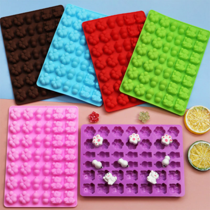 42 cavity panda cat-pad silicone chocolate candy sugar fondant fimo molds non-stick baking mold for chocolate, jello, gummy candies
42 cavity panda cat-pad silicone chocolate candy sugar fondant fimo molds non-stick baking mold for chocolate, jello, gummy candies