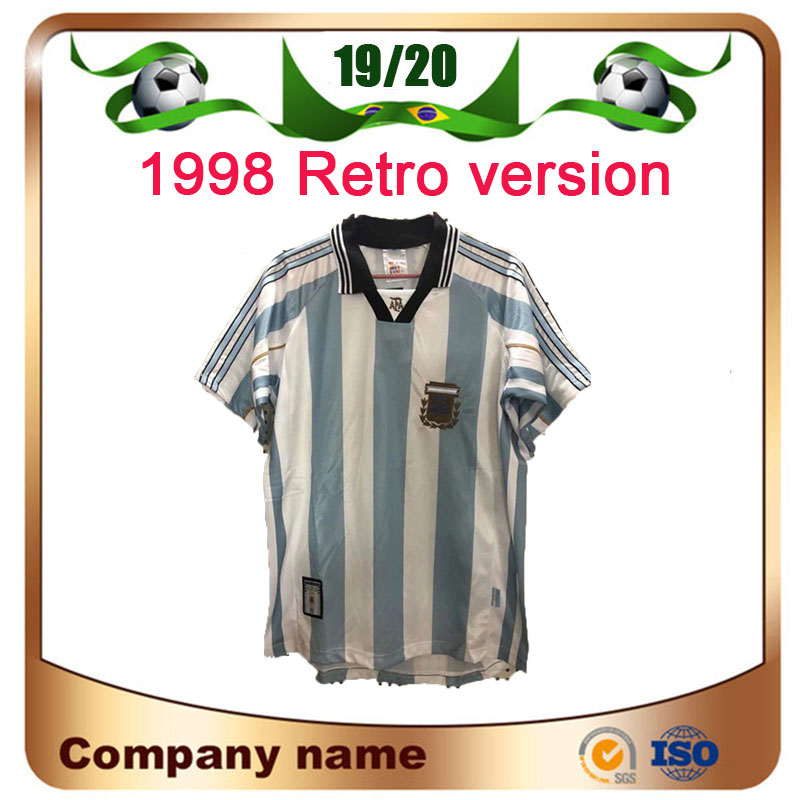 1998 Retro version Argentina Home Soccer Shirt 1997/1998 Argentina BATISTUTA Short Sleeve Football Jersey National Team Customize Uniforms, 1998 home
1998 Retro version Argentina Home Soccer Shirt 1997/1998 Argentina BATISTUTA Short Sleeve Football Jersey National Team Customize Uniforms, 1998 home