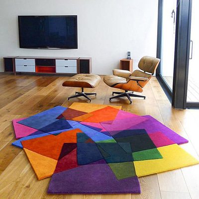 Creative handmade carpet living room coffee table shaped rug carpet color fashion personality от DHgate WW