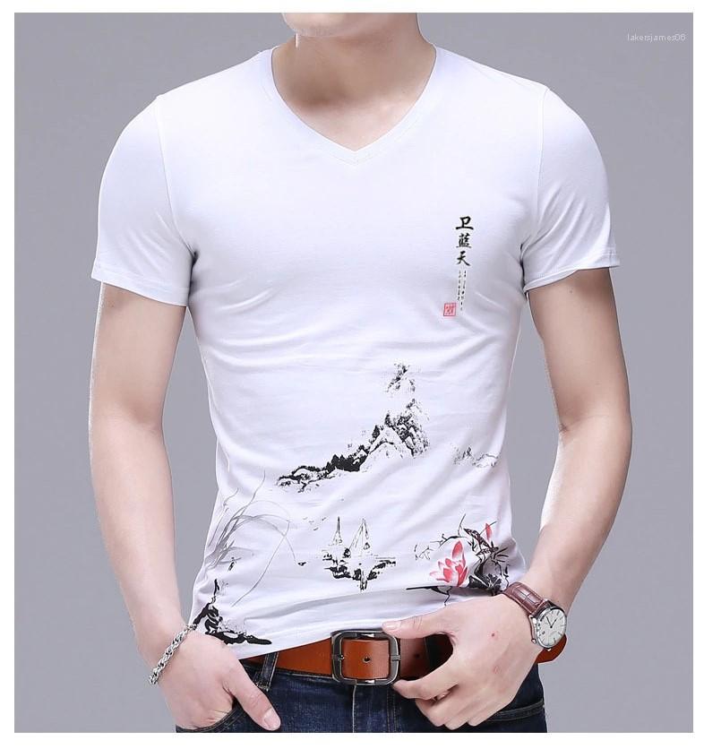Floral Print Tees Short Sleeve V Neck Clothing Mens Casual Fashion Tops Mens Designer T Shirts, White
Floral Print Tees Short Sleeve V Neck Clothing Mens Casual Fashion Tops Mens Designer T Shirts, White