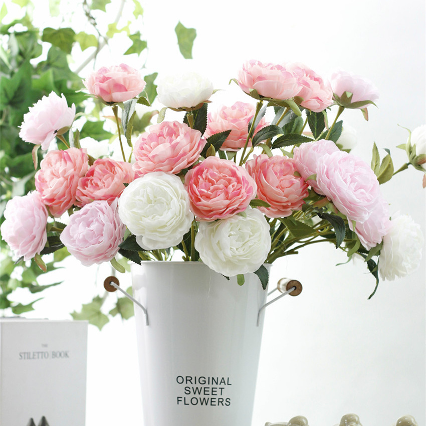5Pcs Artificial rose peony Flower silk flores for DIY wedding decoration spring Home decor fake Flower fleur artificielle
5Pcs Artificial rose peony Flower silk flores for DIY wedding decoration spring Home decor fake Flower fleur artificielle