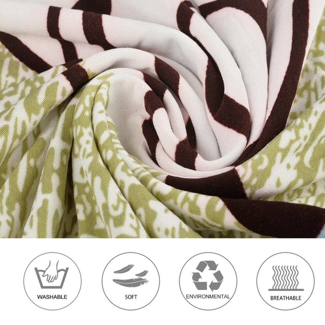 Chair Covers Spandex Elastic Dining Flower Printing Removable Seat Cover Four Seasons Home Banquet Wedding Party Anti-dirty