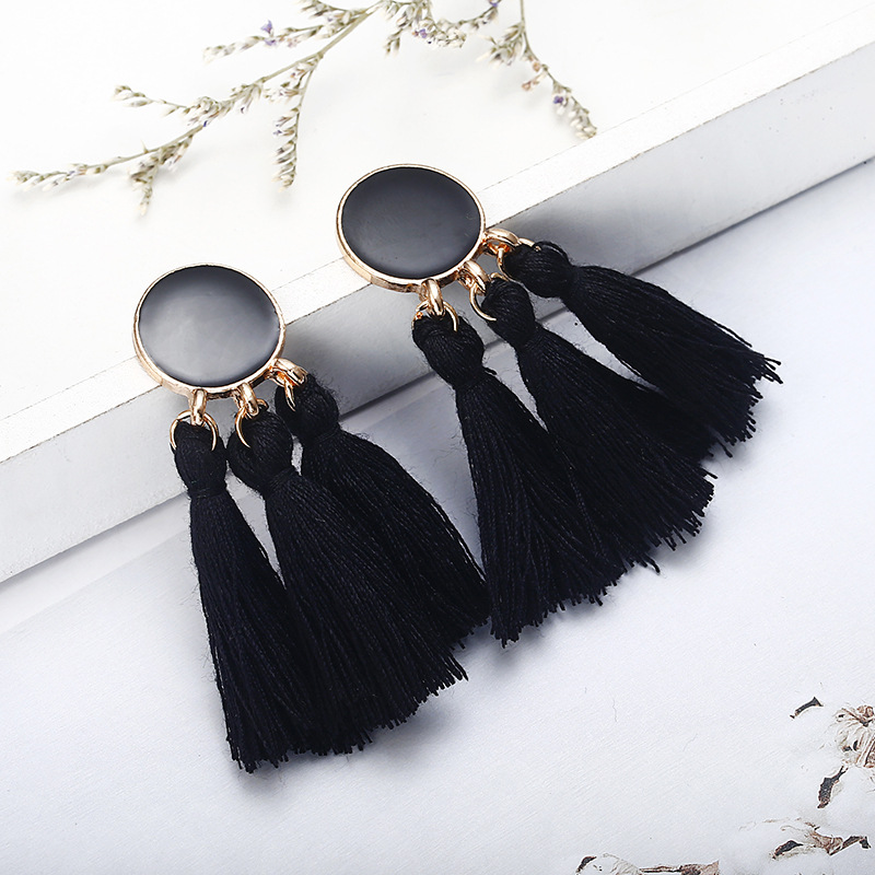 Tassel earrings for women fashion pendants elegant temperament Valentine's Day birthday gifts