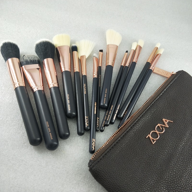 Brand Brushes set 15pcs/Set Professional Makeup Brush Set Eyeshadow Eyeliner Blending Pencil Cosmetics Tools With Bag z2505271VWB