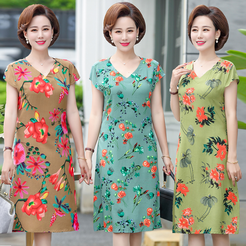 Wholesale Women's Middle-aged and Elderly Sleeping Skirts Mother's Wear Long Floral Floral Cotton Dress, 24#
Wholesale Women's Middle-aged and Elderly Sleeping Skirts Mother's Wear Long Floral Floral Cotton Dress, 24#