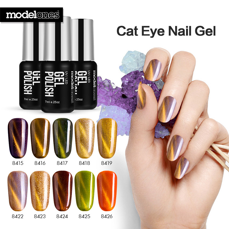 Chameleon Magnet UV Nail Gel Polish 7ML Shiny Cat Eyes UV Nail Gel Lacquer Soak Off Magnetic Effect Varnishes, Random
Chameleon Magnet UV Nail Gel Polish 7ML Shiny Cat Eyes UV Nail Gel Lacquer Soak Off Magnetic Effect Varnishes, Random