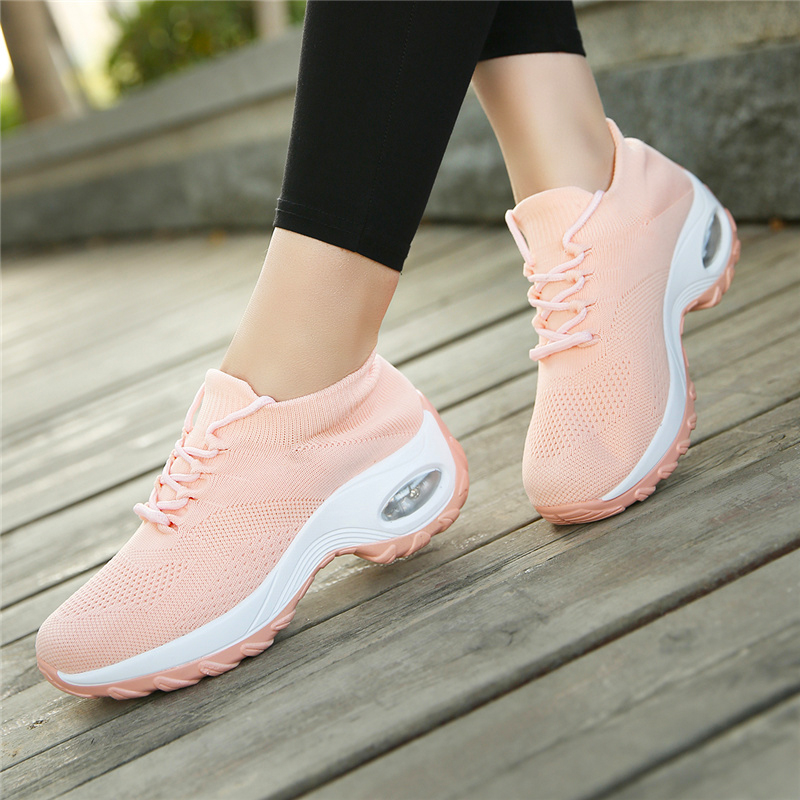 Plus Size Wedges Shoes For Women Sneakers Comfort Ladies Trainers Women Casual Platform Shoes Chaussures Femme