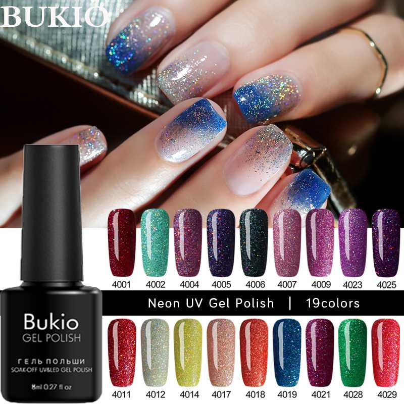 Bukio Shiny Gel Nails Bling 8ml Neon Platinum Nail Polish Soak UV LED Glitter Gel Nail Polish Long-lasting Nails Art, B8-61white
Bukio Shiny Gel Nails Bling 8ml Neon Platinum Nail Polish Soak UV LED Glitter Gel Nail Polish Long-lasting Nails Art, B8-61white