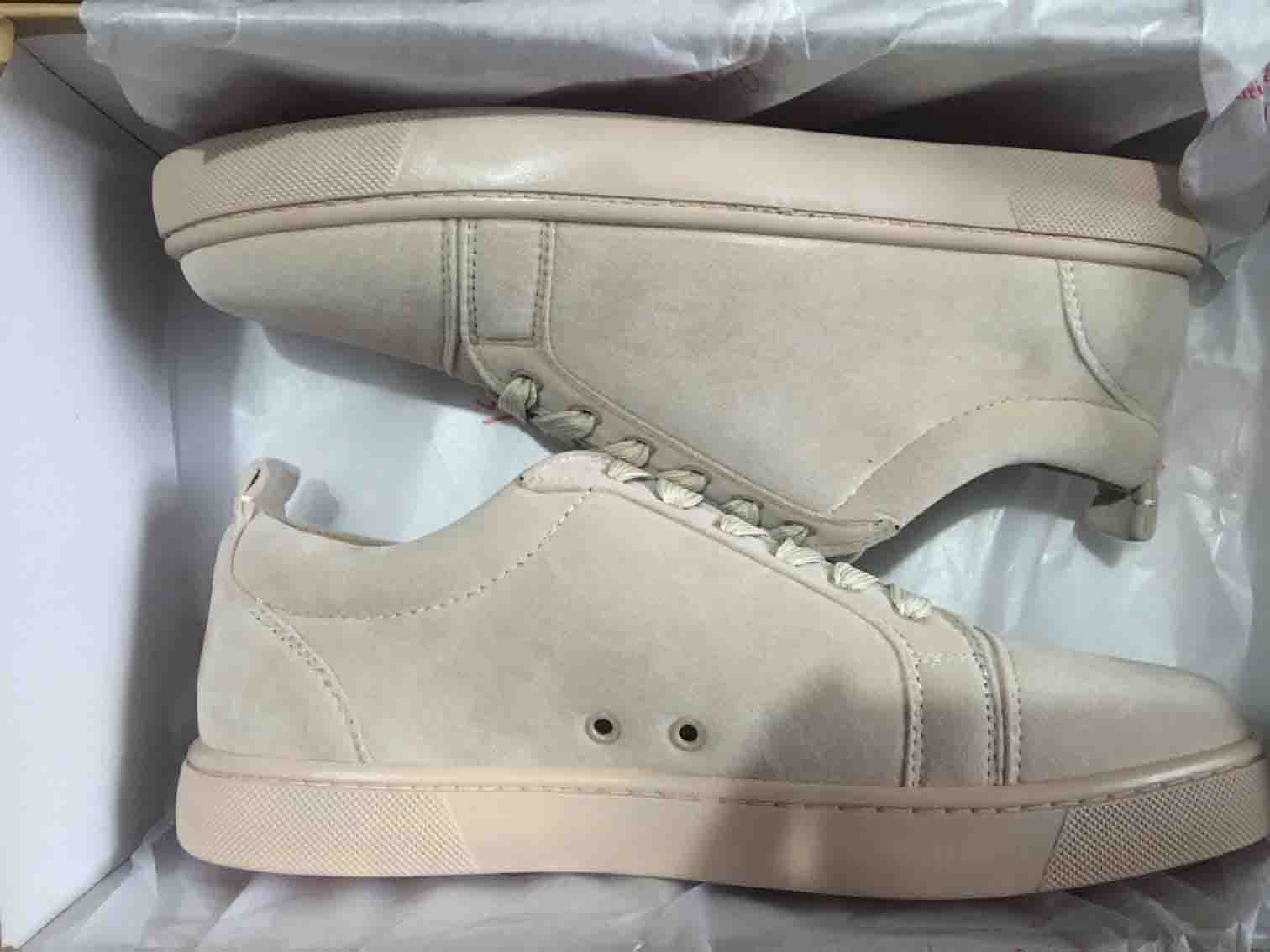Khaki Matte Leather Casual Shoes Red Bottom Suede Sneaker Junior Mens Flat Low Cut Skateboard sport trainers Fashion Navy Blue Grey EU35-47, 32
Khaki Matte Leather Casual Shoes Red Bottom Suede Sneaker Junior Mens Flat Low Cut Skateboard sport trainers Fashion Navy Blue Grey EU35-47, 32