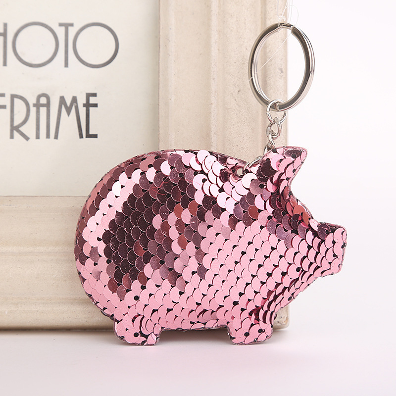 Cute Chaveiro Pig Keychain Glitter Pompom Sequins Key Chain Gifts for Women Llaveros Mujer Car Bag Accessories Key Ring 6C2374 C19011001, Silver
Cute Chaveiro Pig Keychain Glitter Pompom Sequins Key Chain Gifts for Women Llaveros Mujer Car Bag Accessories Key Ring 6C2374 C19011001, Silver