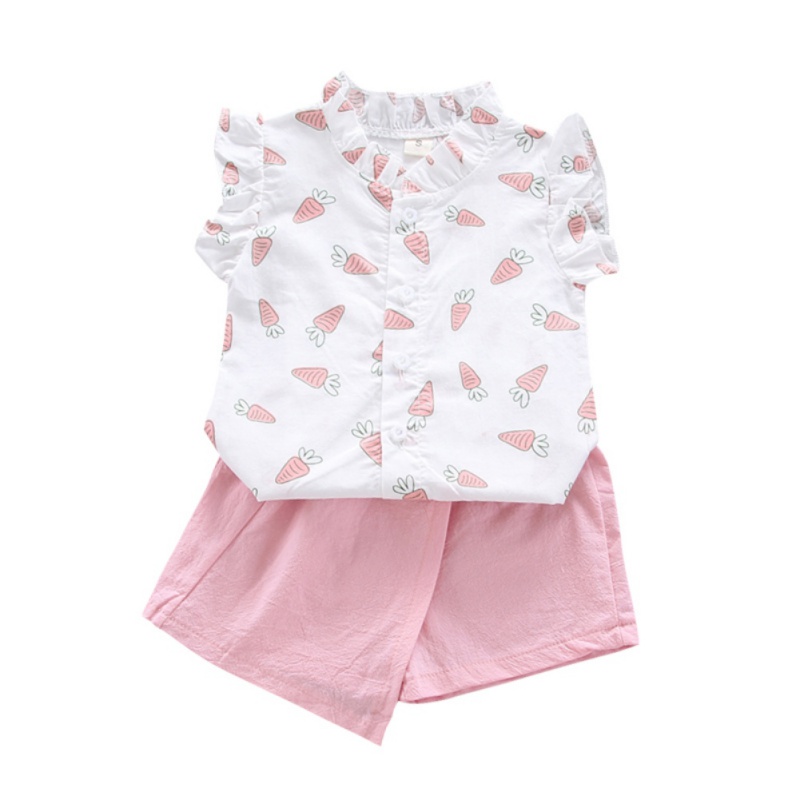 Baby Girl Clothes Casual Fully Printed Carrots T-Shirt Tops Shorts Pants Set Toddler Kids Summer Outfits Cute, Pink
Baby Girl Clothes Casual Fully Printed Carrots T-Shirt Tops Shorts Pants Set Toddler Kids Summer Outfits Cute, Pink