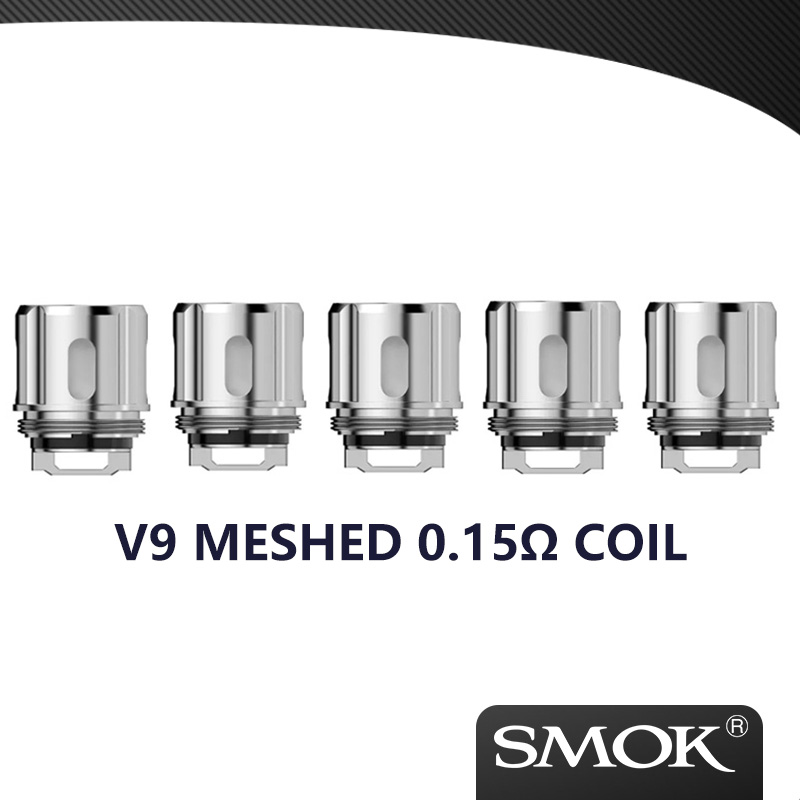 Original SMOK TFV9 Replacement Coil Meshed 0.15ohm Fit for SMOK TFV9 Tank Strong power huge vapor production 5pcs/pack
Original SMOK TFV9 Replacement Coil Meshed 0.15ohm Fit for SMOK TFV9 Tank Strong power huge vapor production 5pcs/pack