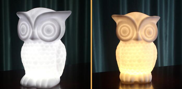 Creative owl led night light new strange bedroom bedside lamp electronic home products gift customizationLights & Lighting