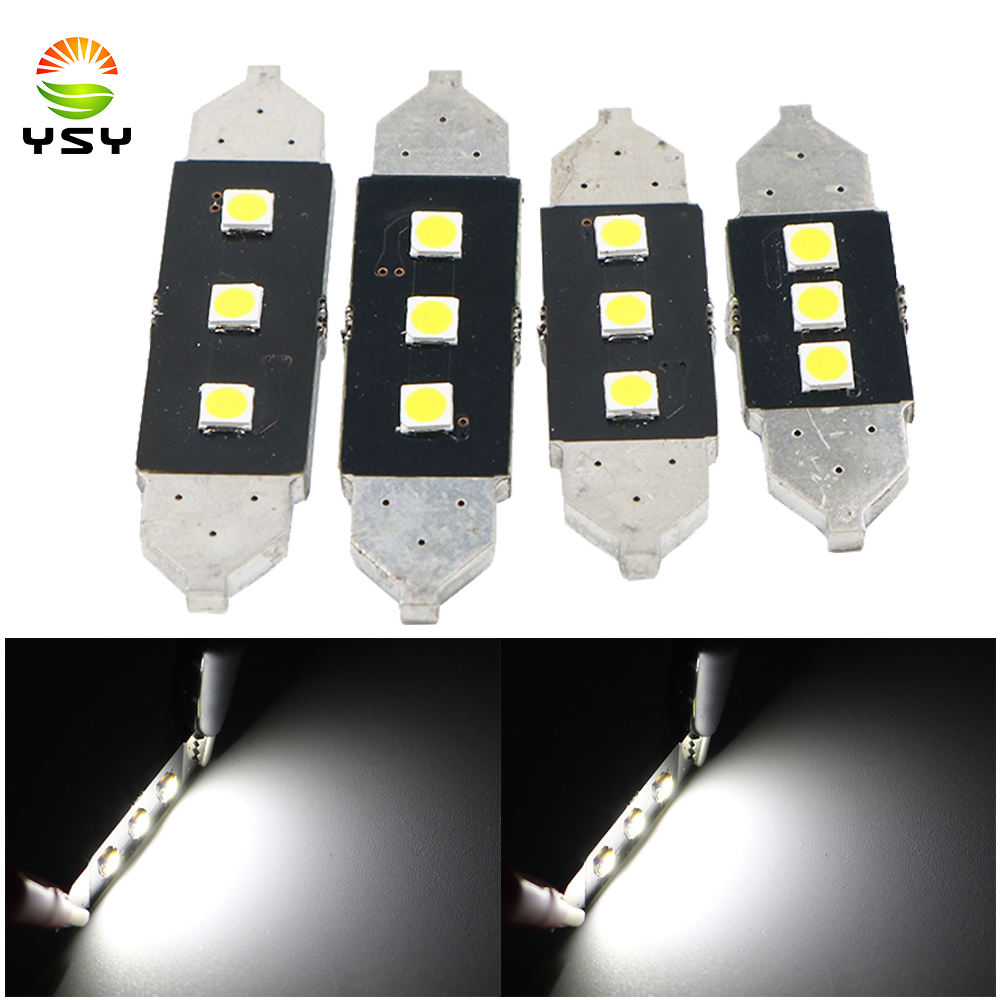 YSY 12V C5W Festoon 31mm 36mm 39mm 41mm 3030 3smd 3led CANBUS Auto LED Interior Reading License Plate Light Extreme Bright White
YSY 12V C5W Festoon 31mm 36mm 39mm 41mm 3030 3smd 3led CANBUS Auto LED Interior Reading License Plate Light Extreme Bright White