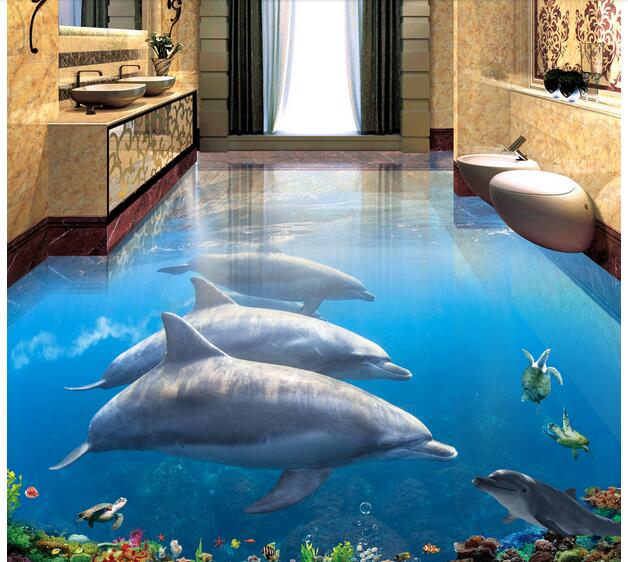 WDBH 3d pvc flooring custom photo Dolphin swimming underwater world Self-adhesive floor home decor 3d wall murals wallpaper for living room, Customize
WDBH 3d pvc flooring custom photo Dolphin swimming underwater world Self-adhesive floor home decor 3d wall murals wallpaper for living room, Customize