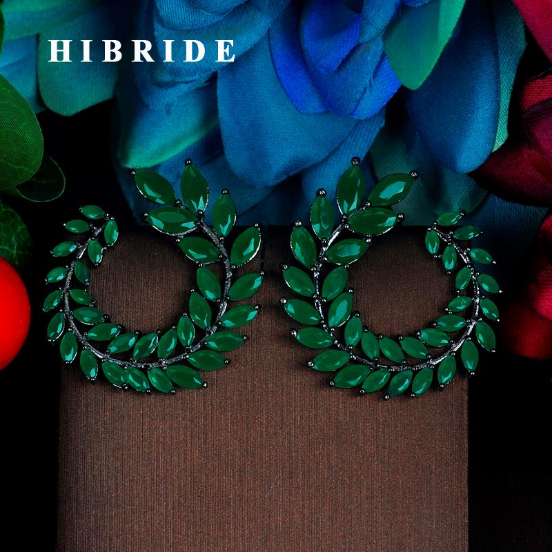 Stud HIBRIDE Luxury Design Leaf Shape Multicolor Cubic Zironia White Gold Color Earring For Women Jewelry Boucle D'oreille E-770
Stud HIBRIDE Luxury Design Leaf Shape Multicolor Cubic Zironia White Gold Color Earring For Women Jewelry Boucle D'oreille E-770