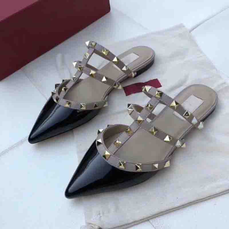 Hot Sale-xury sandals loafer summer Genuine Leather shoes high quality Flat rivet shoes brands slippers 2018 designer, Grey
Hot Sale-xury sandals loafer summer Genuine Leather shoes high quality Flat rivet shoes brands slippers 2018 designer, Grey
