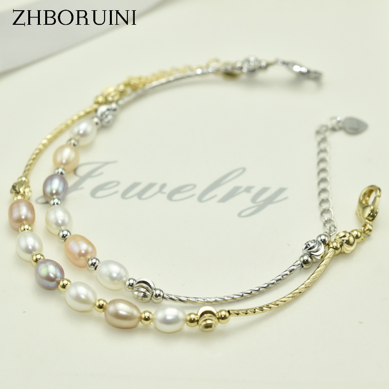 Other Bracelets ZHBORUINI Charm Bracelet Simple Female Personality Natural Freshwater Pearl Multicolour Bead Jewelry
Other Bracelets ZHBORUINI Charm Bracelet Simple Female Personality Natural Freshwater Pearl Multicolour Bead Jewelry